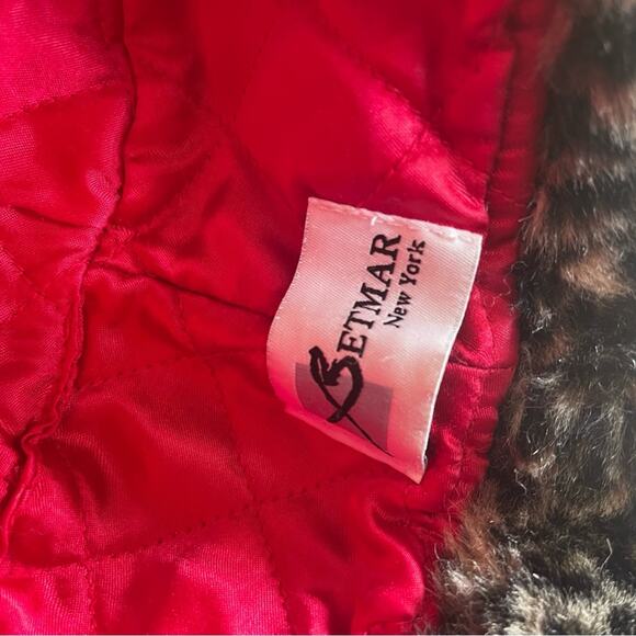 Betmar Vintage Faux Fur Leopard Print Bucket Hat, Fall, Winter, Lux Style, OS - Picture 6 of 6